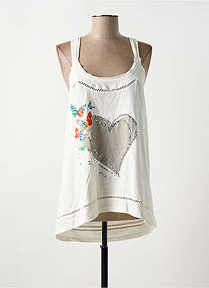 Top bej DESIGUAL femeie
