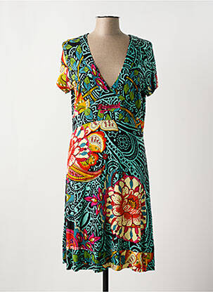 Rochie midi verde DESIGUAL femeie