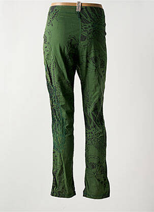 Pantalon chino țesătură poplin mărime normală verde DESIGUAL femeie