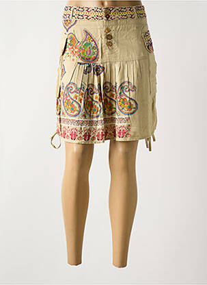 Fustă scurtă bej DESIGUAL femeie