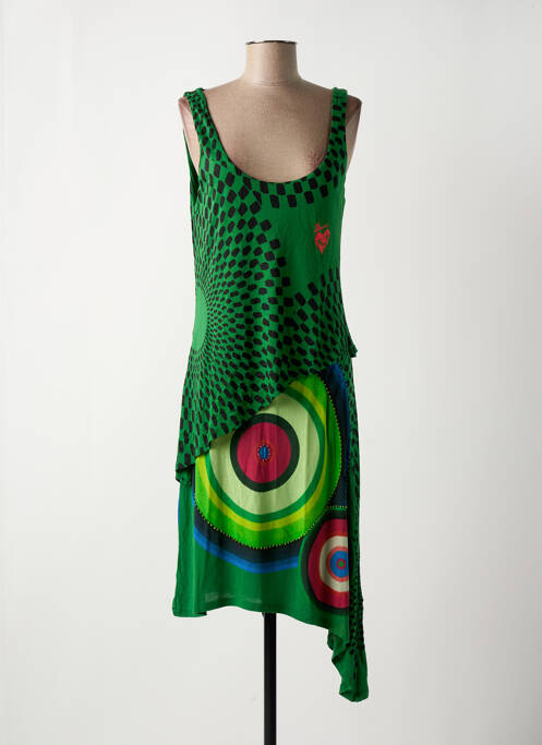 Rochie midi verde DESIGUAL femeie