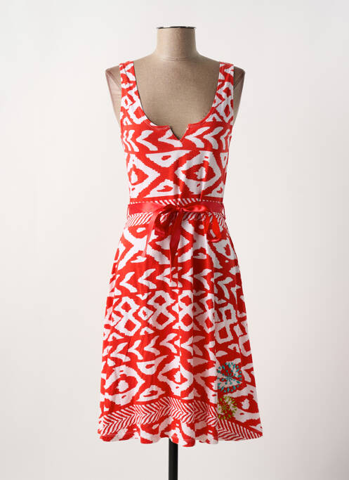 Rochie midi roșu DESIGUAL femeie