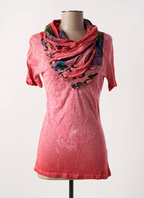 Tricou roz DESIGUAL femeie