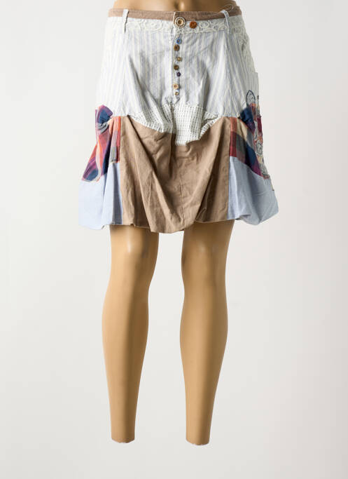 Fustă scurtă bej DESIGUAL femeie