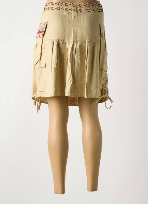 Fustă scurtă bej DESIGUAL femeie