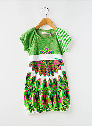 Rochie midi verde DESIGUAL fată