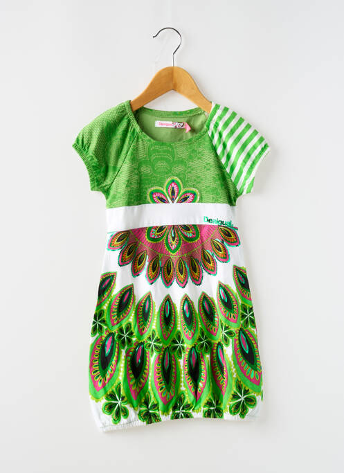 Rochie midi verde DESIGUAL fată