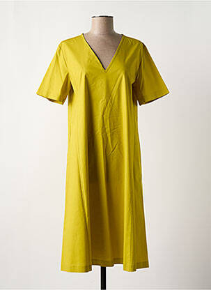 Rochie midi mâneci scurte mâneci scurte verde MARIA BELLENTANI femeie
