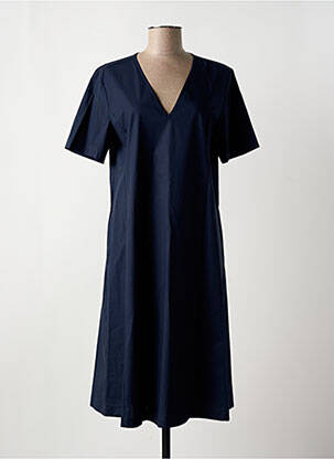 Rochie midi mâneci scurte mâneci scurte albastru MARIA BELLENTANI femeie