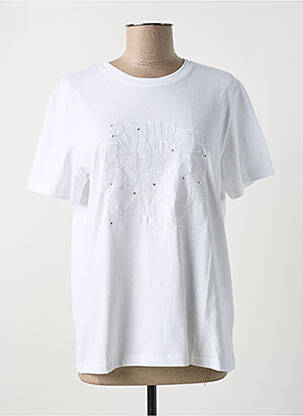Tricou elasticitate mâneci scurte alb DIANA GALLESI femeie