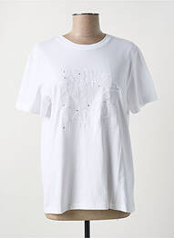 Tricou elasticitate mâneci scurte alb DIANA GALLESI femme