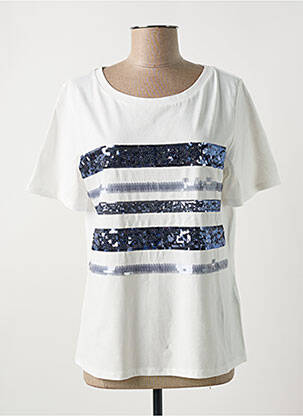 Tricou serigrafie mâneci scurte alb DIANA GALLESI femeie