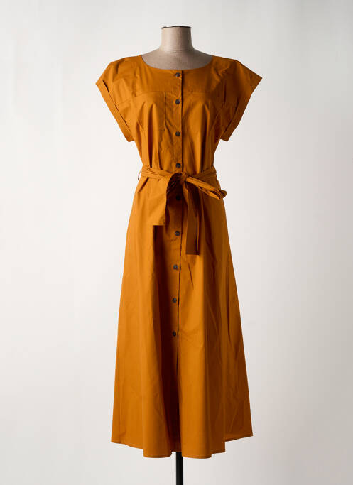 Rochie lungă galben MARIA BELLENTANI femeie