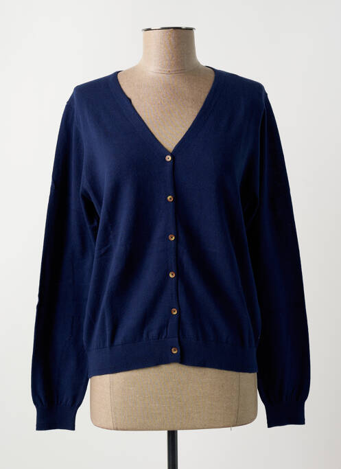 Vestă cu mâneci lungi albastru YERSE femeie