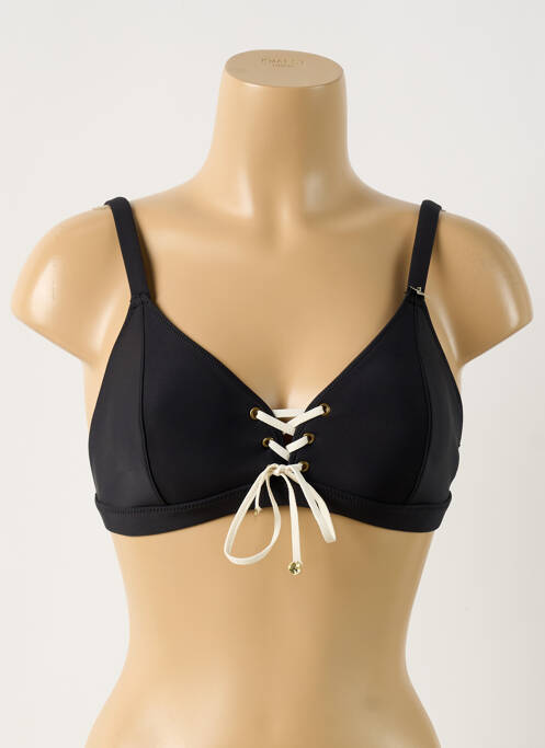 Sutien de costum de baie elasticitate top triunghiuri negru LOVE STORIES femme