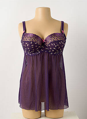 Top/caraco broderie violet SCULPTRESSE femeie