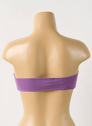 Sutien efect material satinat top bentiță violet deschis DIESEL femeie