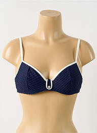 Sutien de costum de baie elasticitate sutien balconet cu decolteu înalt albastru MARIE JO femme
