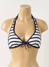 Sutien de costum de baie elasticitate top sutien modelat albastru MARIE JO femme