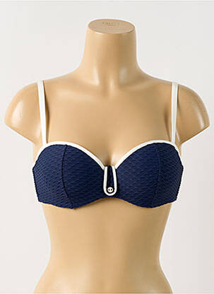 Sutien de costum de baie elasticitate sutien balconet cu decolteu înalt albastru MARIE JO femeie