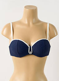 Sutien de costum de baie elasticitate sutien balconet cu decolteu înalt albastru MARIE JO femme