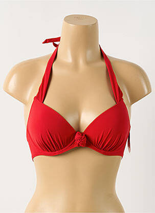 Sutien de costum de baie elasticitate top sutien modelat roșu AUBADE femeie