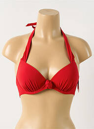 Sutien de costum de baie elasticitate top sutien modelat roșu AUBADE femme