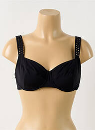 Sutien de costum de baie elasticitate sutien cupe întregi cu decolteu înalt negru EMPREINTE femme