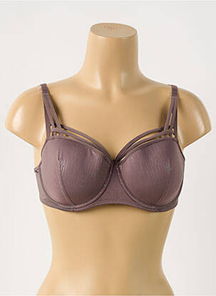 Sutien efect material satinat top sutien modelat maro MARLIES DEKKERS femeie