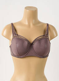 Sutien efect material satinat top sutien modelat maro MARLIES DEKKERS femeie