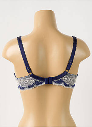 Sutien efect material satinat top sutien modelat albastru PANACHE femeie