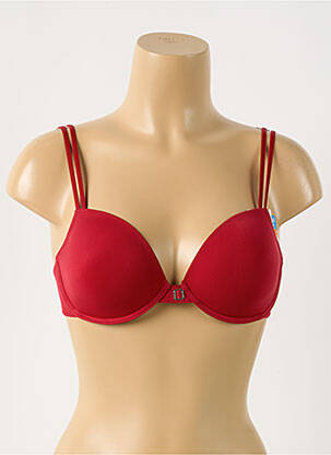 Sutien efect material satinat top sutien modelat roșu SLOGGI femeie