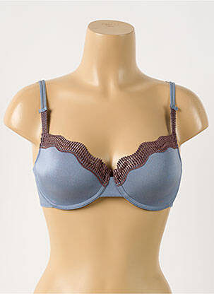 Sutien efect material satinat top sutien modelat albastru PLAYTEX femeie