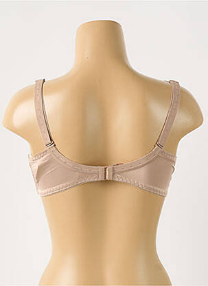 Sutien efect material satinat top sutien modelat culoare piersică SAWREN femeie
