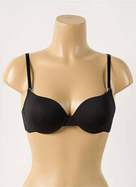 Sutien efect material satinat top sutien modelat negru WACOAL femme