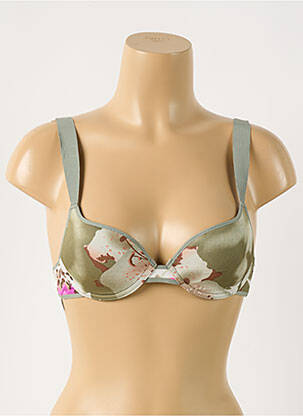 Sutien efect material satinat top sutien modelat verde LINGADORE femeie