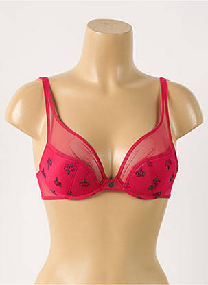 Sutien top sutien push-up top sutien push-up roșu BARBARA femeie