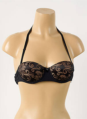 Sutien efect material satinat top sutien modelat negru AUBADE femeie