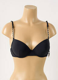 Sutien efect material satinat top sutien push-up negru AUBADE femme