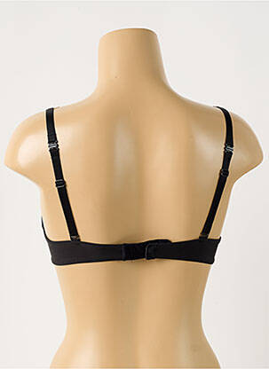 Sutien efect material satinat top sutien push-up negru BARBARA femeie