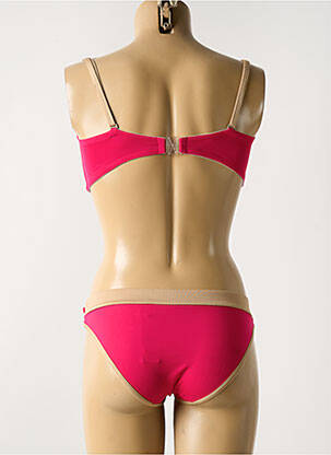 Costum de baie din două piese elasticitate top sutien modelat roz HUIT femeie