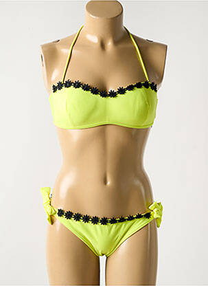 Costum de baie din două piese galben DAG ADOM femeie