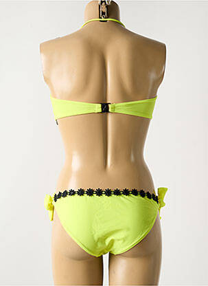 Costum de baie din două piese elasticitate top sutien modelat galben DAG ADOM femeie