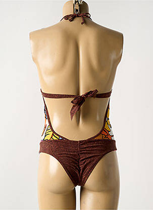 Costum de baie dintr-o singură piesă sutien balconet cu decolteu înalt sutien balconet cu decolteu înalt maro MALIZIA BY LA PERLA femeie