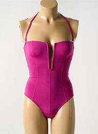 Costum de baie dintr-o singură piesă bretele elastice detașabile violet WOLFORD femme