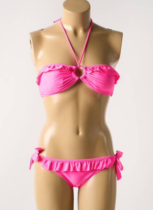 Costum de baie din două piese roz DAG ADOM femeie