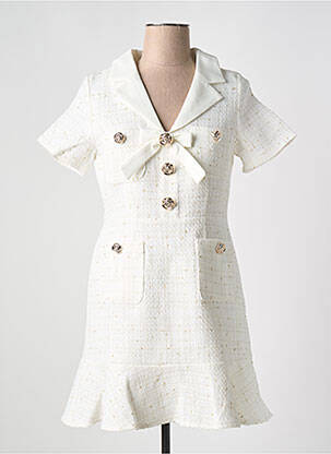 Rochie scurtă alb MARAISLISE femeie