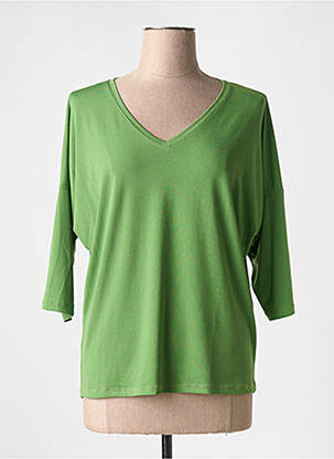 Tricou mâneci 3/4 mâneci 3/4 verde EGO femeie