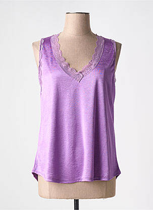 Top elasticitate fără mâneci violet DANIELA COOL femeie