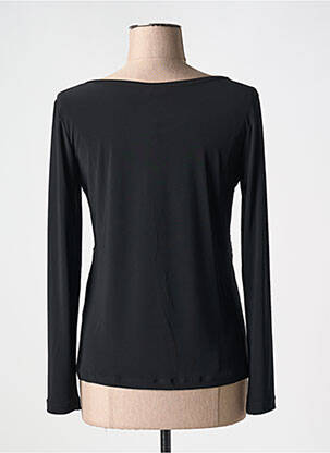 Top țesătură jersey mâneci lungi negru DECA femeie